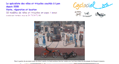 Desktop Screenshot of cyclociel.com